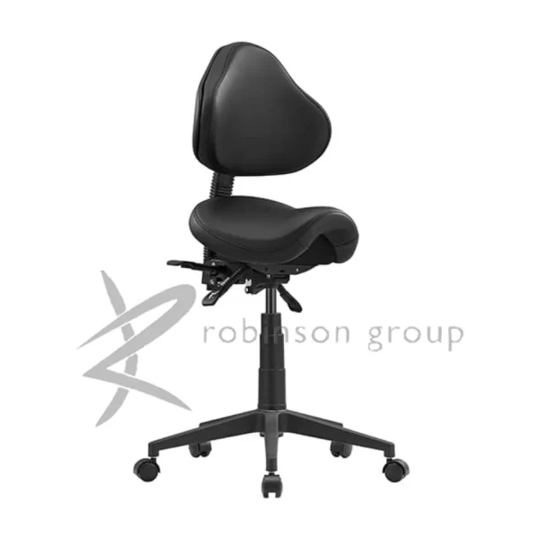 Spire Saddle Stool with Back